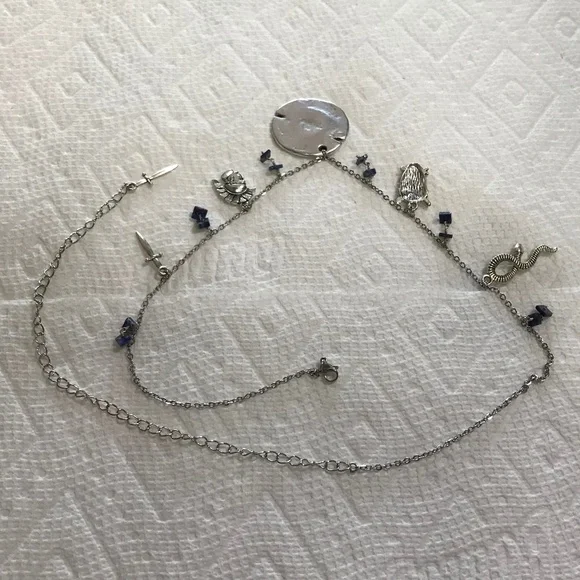 Athena Minerva Greek Roman Goddess Wisdom & War Handmade Necklace, Lapis Lazuli - Picture 12 of 15